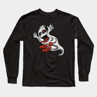 Trick Or Treat Ghost Long Sleeve T-Shirt